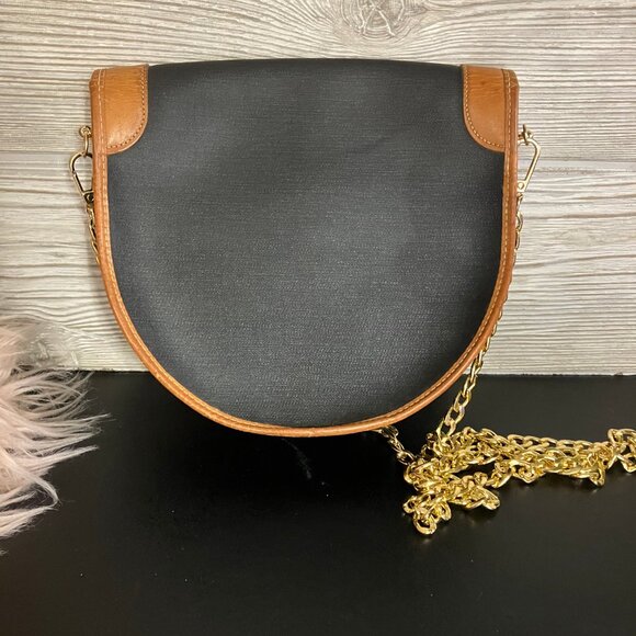 Christian DIOR Vintage Handbag, halfmoon with unbranded gold chain - Picture 7 of 9